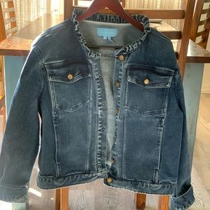 Draper James Ruffle Denim Jacket